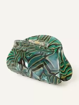 Image of Accessorize Marble Resin Rounded Claw Clip