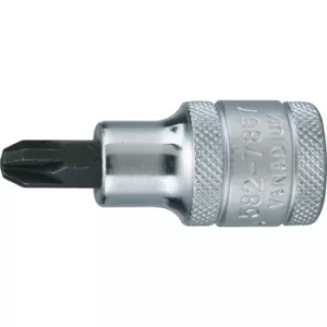 Image of NO.4 X 55MM Pozi Screwdriver Socket Bit 1/2" Sq Dr