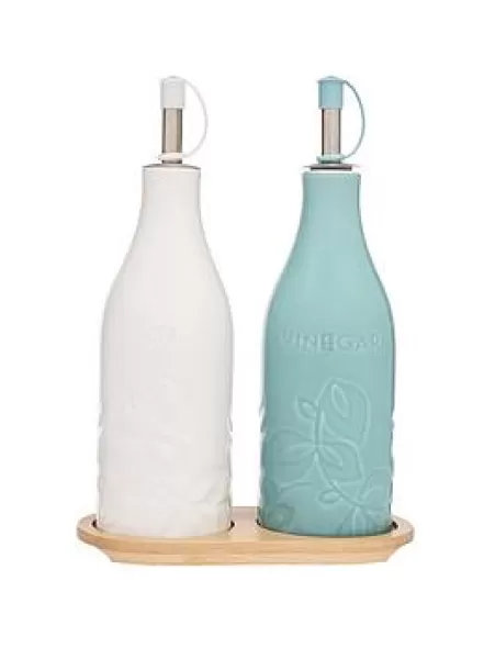 Image of Catherine Lansfield Inga Oil And Vinegar Bottles - Set Of 2