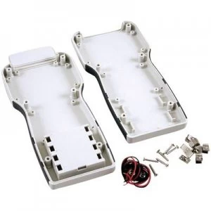 Image of Hammond Electronics 1553TGYBAT Hand-held casing 210 x 100 x 32 Acrylonitrile butadiene styrene Grey