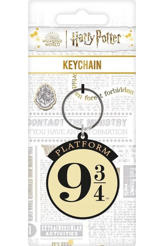 Image of Harry Potter Platform 9 3 4 PVC Keyring in True Black True Black Unisex One Size