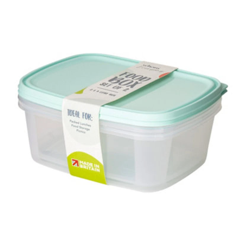 Image of Wham Everyday 3L Food Storage Box Pack of 2 Blue unisex