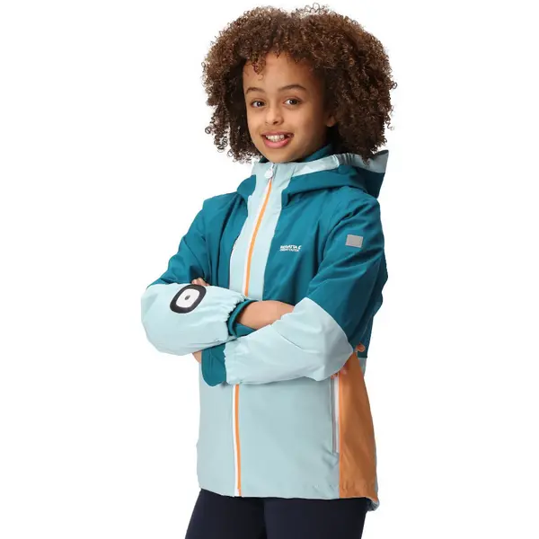 Image of Regatta Boys Hydrate VIII 3in1 Waterproof Breathable Jacket 7-8 Years - Chest 63-67cm (Height 122-128cm) Sea Haze/Gulfstream RKP261G-P9U-7