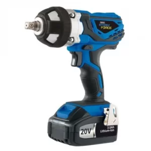 Image of Draper 20V Cordless Impact Wrench, 1/2" Sq. Dr., 2 x 3.0Ah Batteries