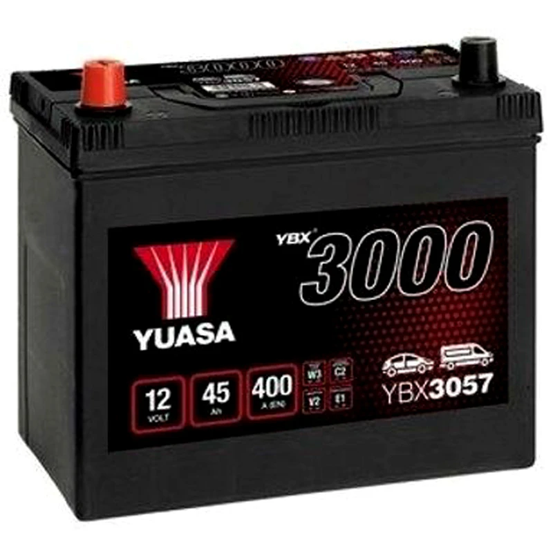 Image of YUASA YBX3057 Starter battery Battery Capacity: 45Ah Starter Battery (1)