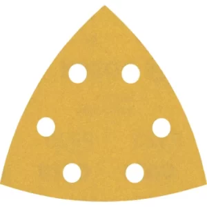 Image of Bosch Expert C470 Punched Quick Fit Delta Sanding Sheets for Paint and Wood 93mm x 93mm 320g Pack of 5