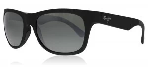 Image of Maui Jim Kahi Sunglasses Matte Black 736-02MR 58mm