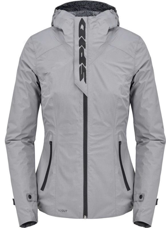 Image of Spidi Rain Hoodie Lady Jacket Grey Size S