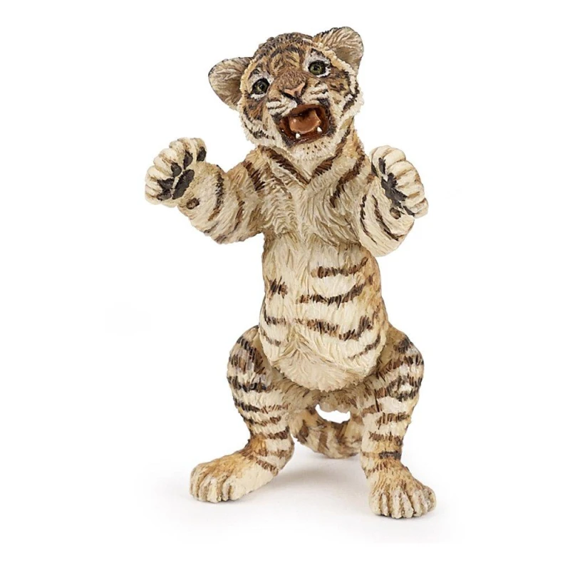 Image of Difuzed Wild Animal Kingdom Standing Tiger Cub Toy Figure, 3 Years or Above, Orange/Black (50269) Multi unisex