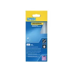 Image of Rapid 5001411 Universal Glue Sticks, Transparent 12 x 190mm (Pack 48) RPD5001411