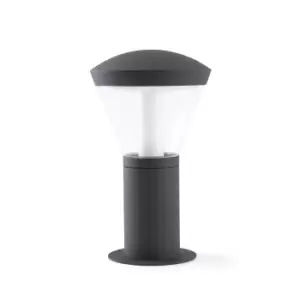 Image of Shelby LED Outdoor Pedestal Light White, Dark Grey IP65