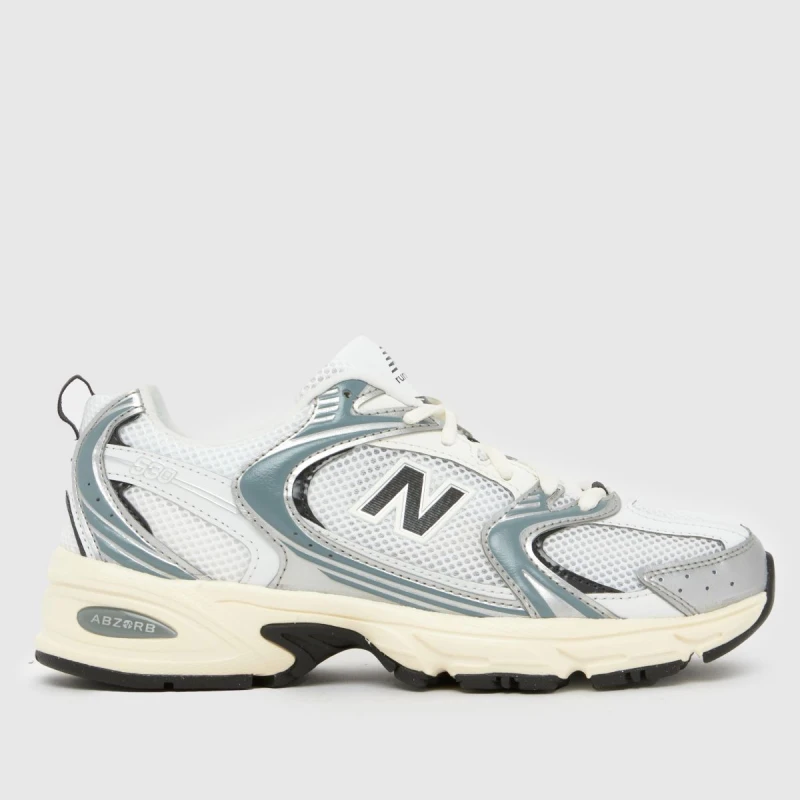 Image of New Balance 530 Trainers in Silver Multi Silver Multi UK 3.5 (EU 36)