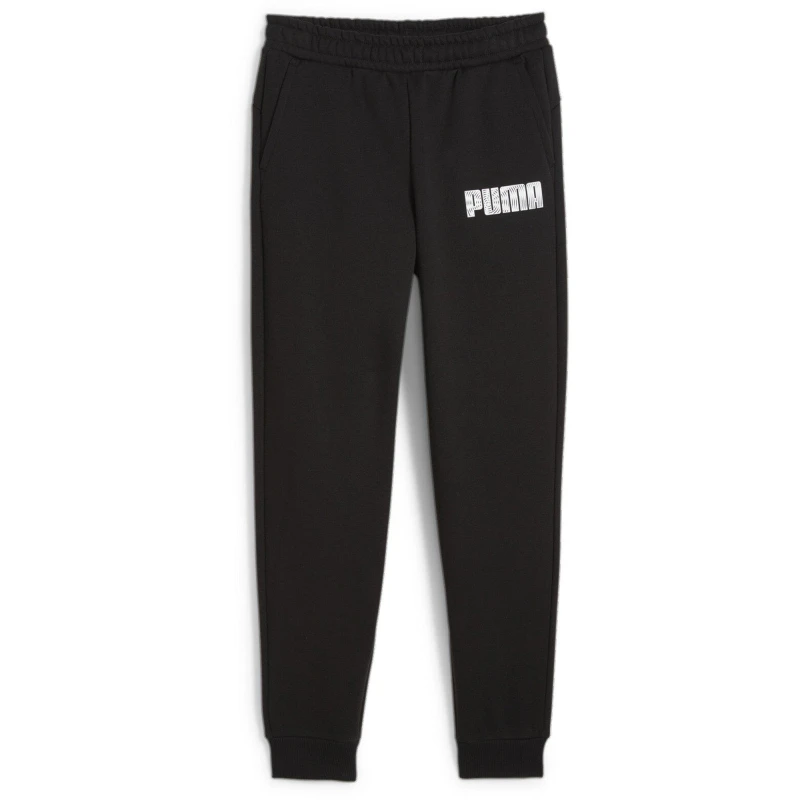 Image of Puma Mass Merchants Sweatpants Fl B Joggers Unisex Kids - Black 7 - 8 Years