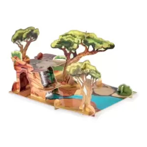 Image of Papo Wild Animal Kingdom The Savannah Toy Playset, 3 Years or...