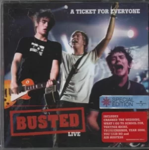 Image of Busted Live: A Ticket For Everyone 2004 UK CD album MCD60096