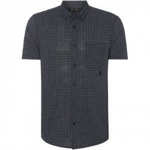 Image of Label Lab Baily Tile Printed Short Sleeve Shirt - Off White