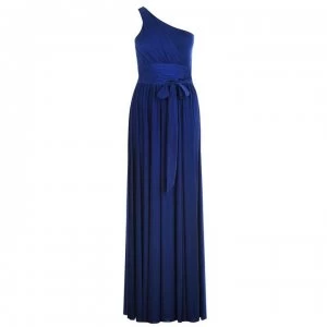 Image of Biba One Shoulder Maxi Dress - Navy