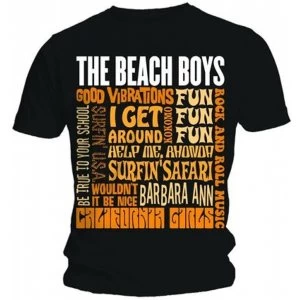 Image of Beach Boys Best of SS Black Medium T-Shirt