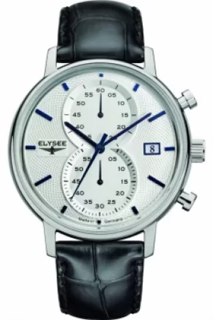 Image of Mens Elysee Classic Chronograph Watch 83820