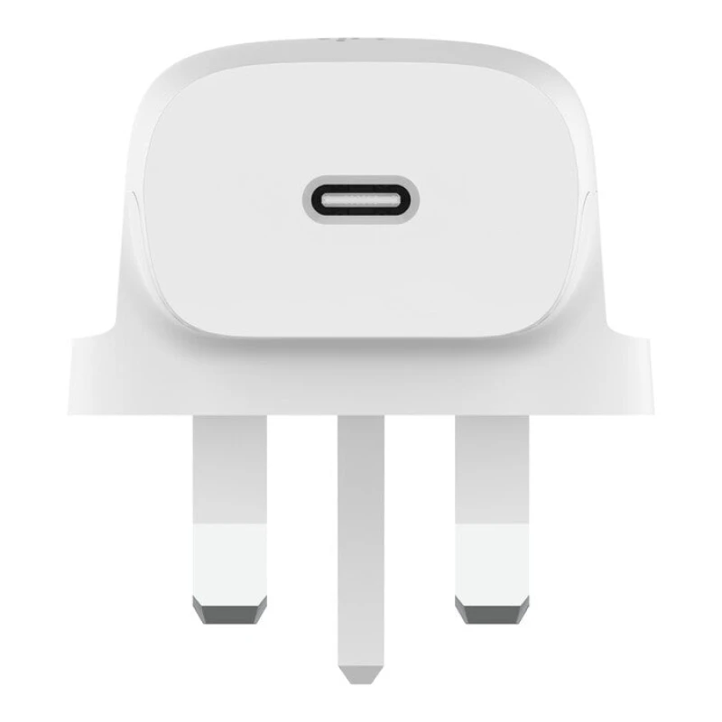 Image of Belkin 20W USB-C Mains Charger and Cable - White