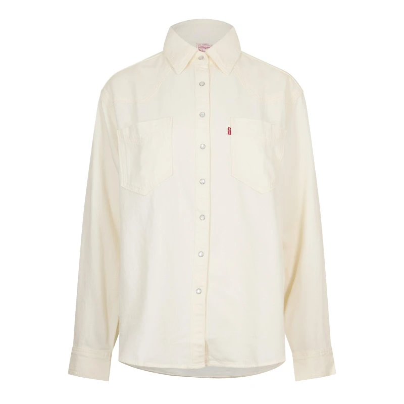 Image of Levis Womens Overshirt Ecru Crew 2 female 10 (S)