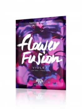 Image of Origins Flower Fusion Violet Sheet Mask Purple