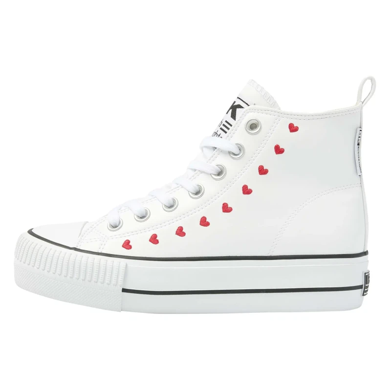 Image of british knights Womens pu/embroidery sneakers British Knights Kaya Mid Blanc Female 36