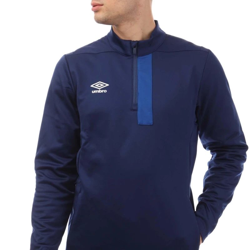 Image of Umbro Premier 1/2 Zip Fleece Blue male L