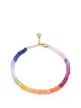 Image of Rachel Jackson Rainbow Sunset Gemstone Gold Bracelet, Rainbow, Women