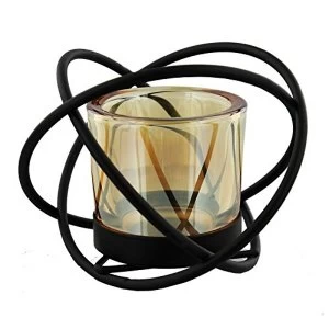 Image of Hestia Metal Swirl Tealight Holder