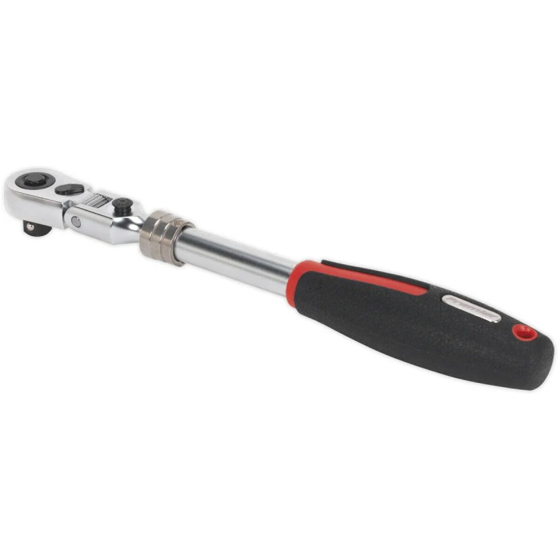 Image of Loops Extendable Ratchet Wrench - 3/8" Sq Drive - Locking Flexi-Head - 72-Tooth Action Multi