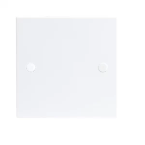 Image of KnightsBridge White 1G Blanking Plate Electric Wall Switch Box