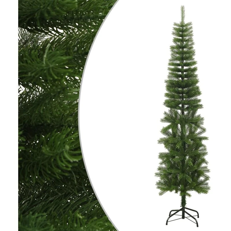Image of VIDAXL Vidaxl - Artificial Slim Christmas Tree with Stand 240cm pe 8720287021179