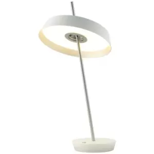 Image of Schuller Vertigo Integrated LED Table Lamp White, Silver 3000K 1080Lm