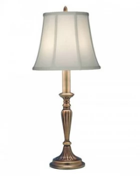 Image of 1 Light Table Lamp Antique Brass, E27