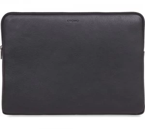 Image of Knomo 45-102-BLK 15" Leather Laptop Sleeve