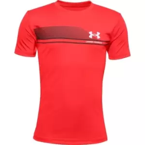 Image of Under Armour Lockup T Shirt Junior Boys - Red