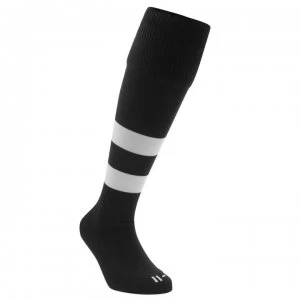Image of Canterbury Hooped Rugby Socks Mens - Black/White