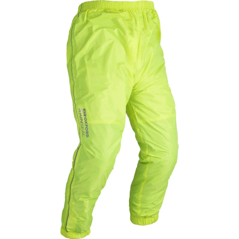 Image of Oxford Rainseal Motorcycle Over Pants XXL Black Fluo Black Fluo