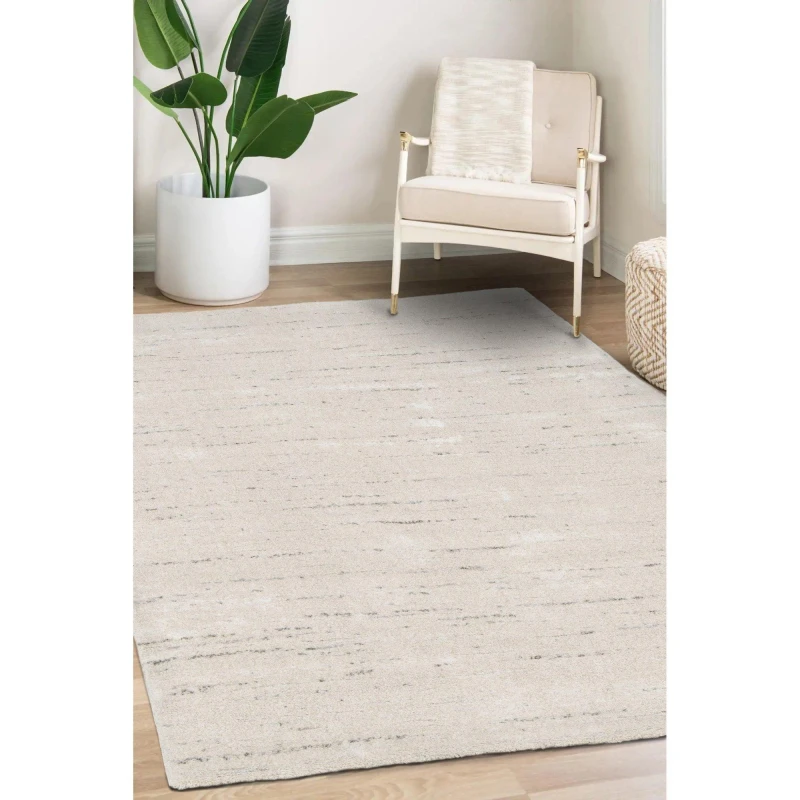 Image of Homemaker Pure Soft Microfibre Textured Rug Natural 160X230 WB77902
