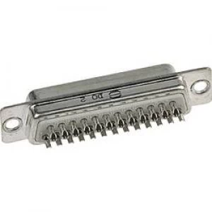 Image of D SUB pin strip 180 Number of pins 9 Solder bucket Harting