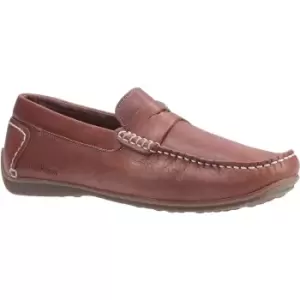 Image of Hush Puppies Mens Roscoe Leather Slip On Loafer Shoes UK Size 7 (EU 41)