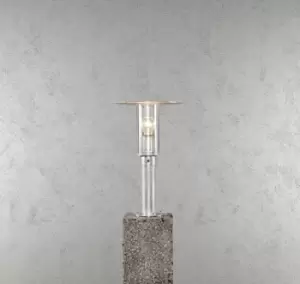 Image of Mode Outdoor Classic Gate Post Pedestal Galvanised Clear Plastic Rough Proof, IP54