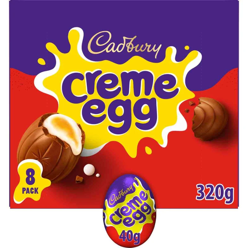 Image of Cadbury Gifts Direct Cadbury Creme Egg 8 Pack Box 320g 4316510
