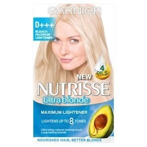Image of Garnier Nutrisse D+++ Bleach Lightener Permanent Hair Dye, Bleach Maximum Lightener