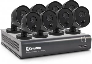 Image of Swann 8 Channel Security System DVR-4580V Series with 8 x 1080p Therma