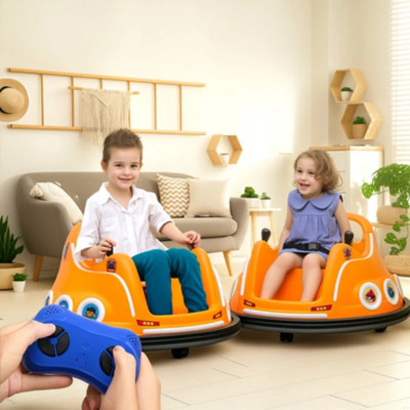 Image of AIYAPLAY Angry Bird Licensed Bumper Car for Kids w/ Joysticks - Orange TJ Hughes Red 5063603395756