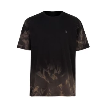 Image of AllSaints Reznor Short Sleeve Crew - Jet Black