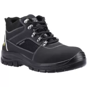Image of Mens Trophus Letic Nubuck Safety Boots (10 uk) (Black) - Black - Skechers