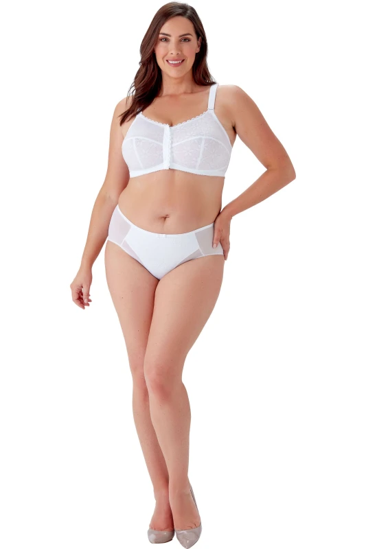 Image of Berlei Womens Classic Full Cup Front Fastening Bra - White Size: 40E White Female 40E